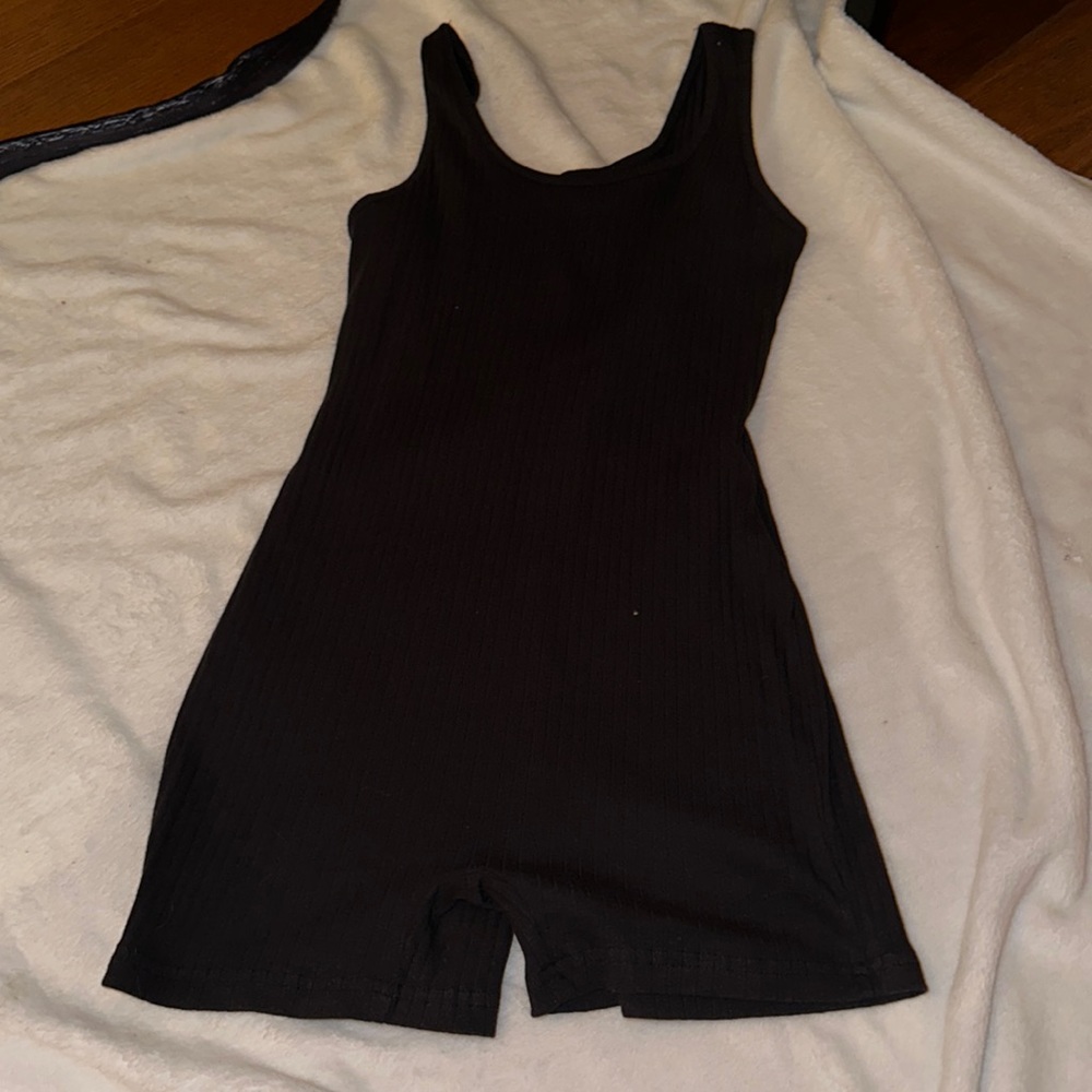 Black tank top romper